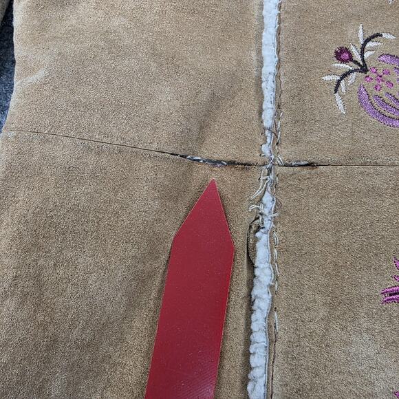 St Johns Bay Jacket Womens Large Embroidered Floral VTG 90s Phoebe Friends Boho - Picture 13 of 16